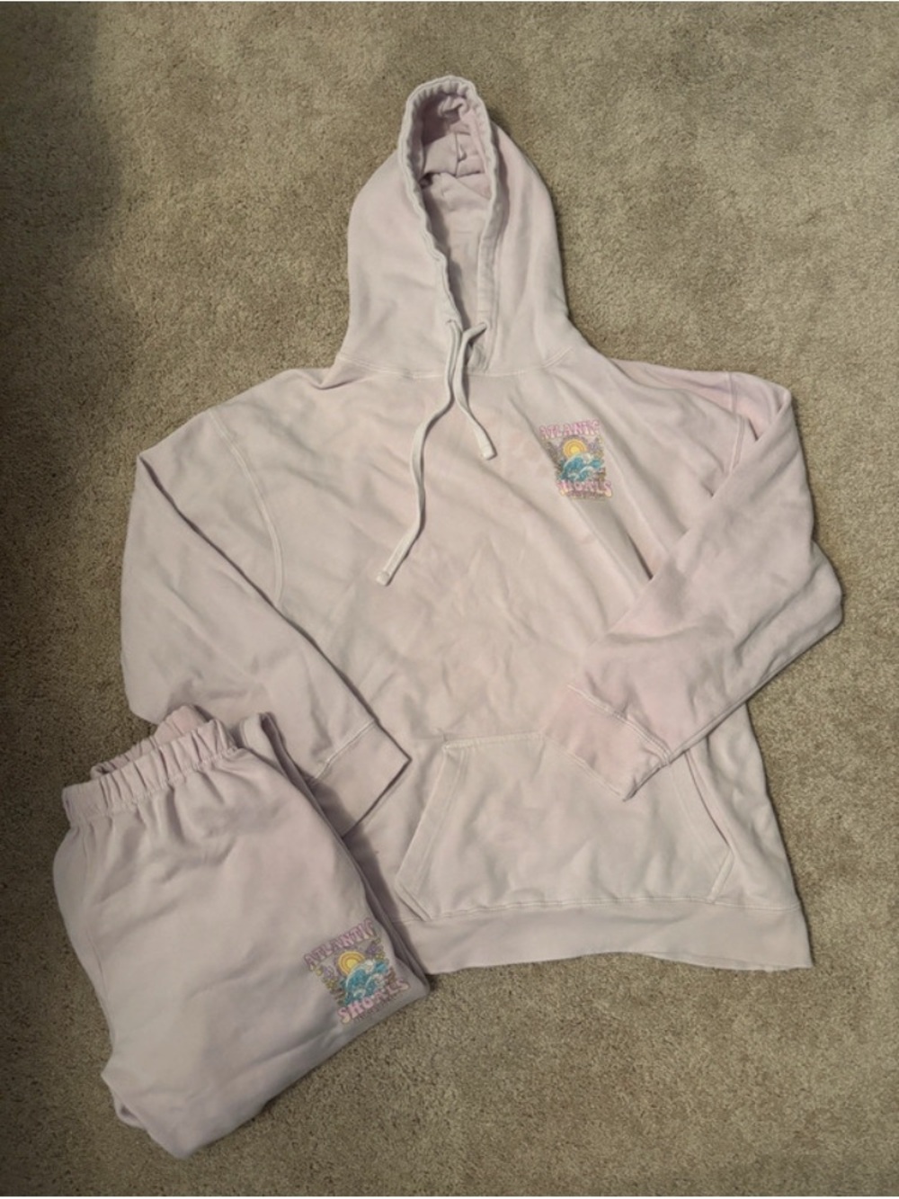 Pink Atlantic Shoals Hoodie and Sweatpants Set